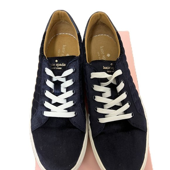 Kate Spade Navy Velvet, Velour Sneakers, size 9.5 - Picture 9 of 9